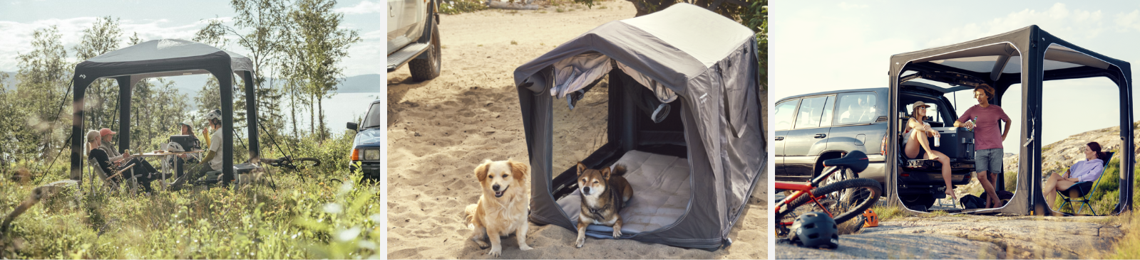 Abri gonflable autoportant dometic hub