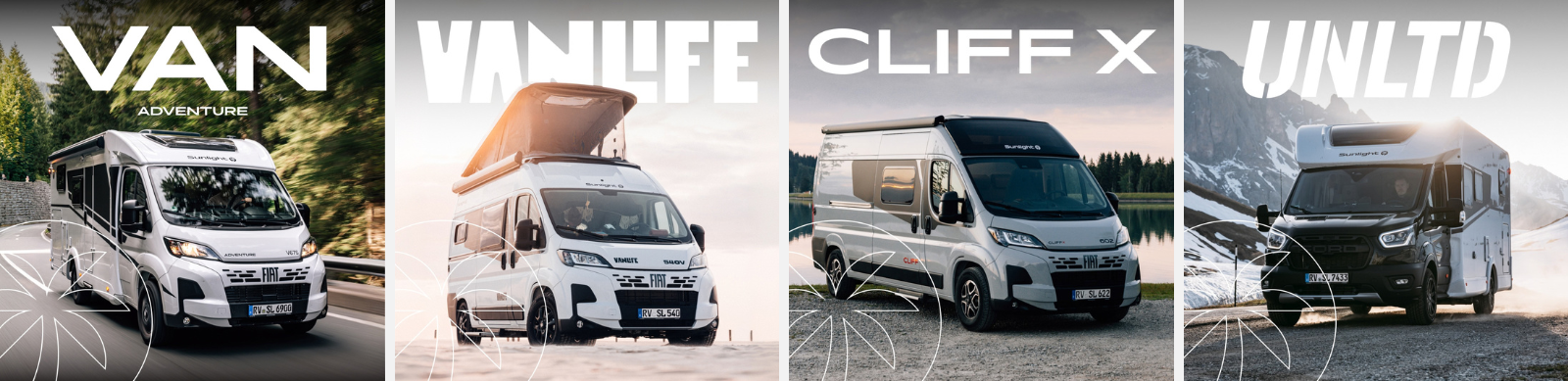 Motorhomes et camper vans Sunlight