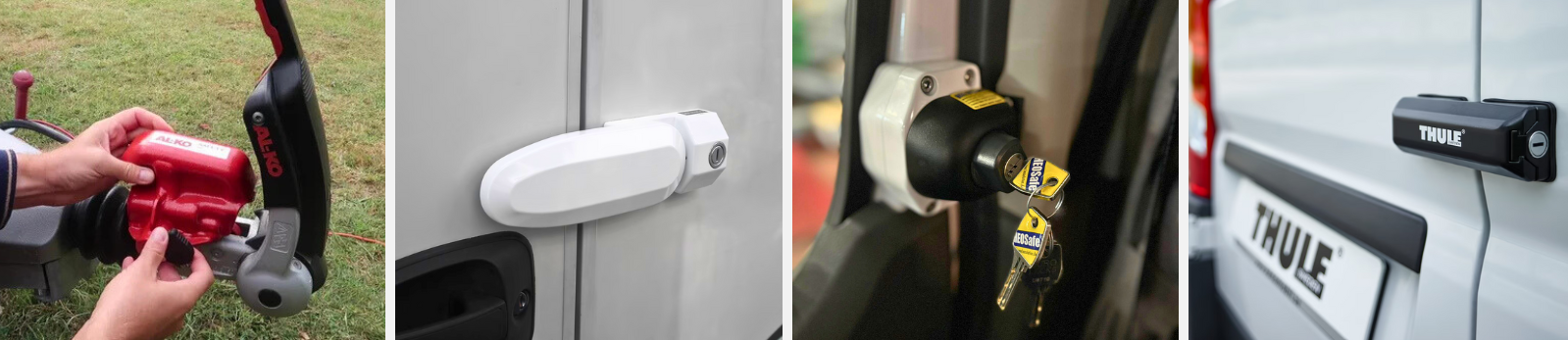 sécurité antivol serrure verrou caravane motorhome fourgon camionnette lock antitheft alko milenco thule